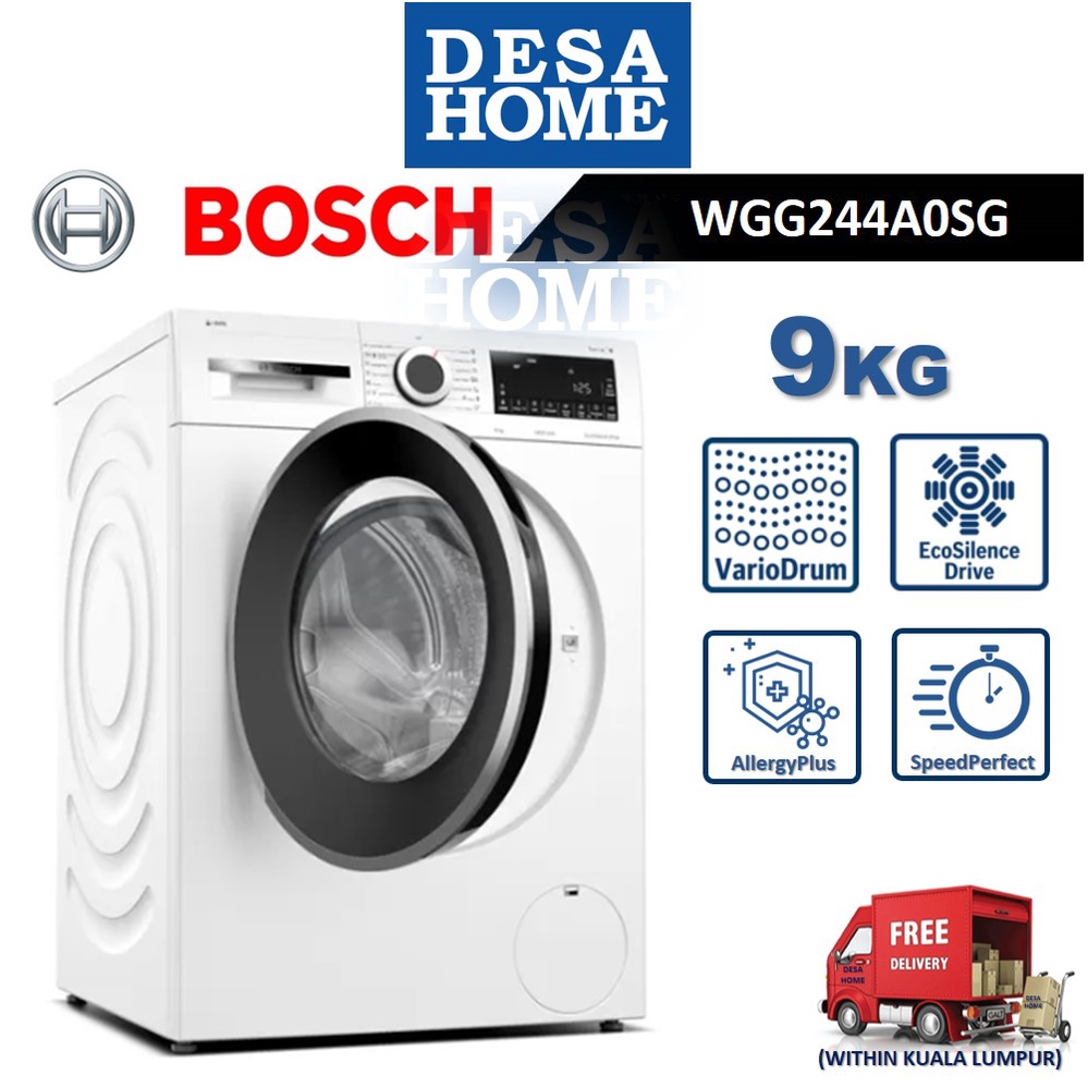 [FREE DELIVERY WITHIN KL] BOSCH WGG244A0SG [9KG]FRONT LOAD WASHER ...