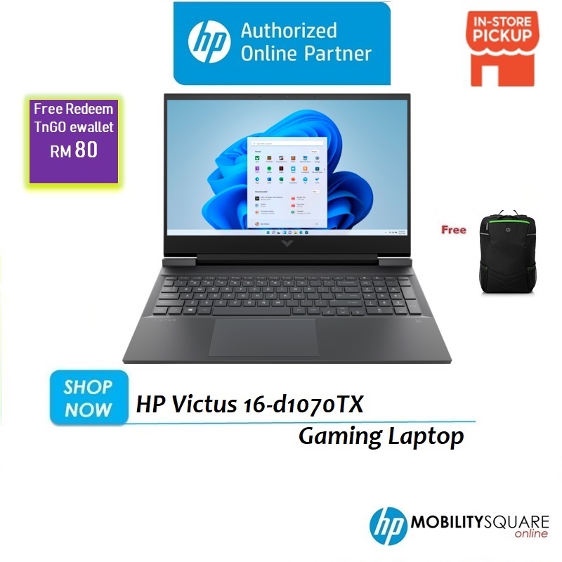 HP Victus 12th Gen 16d1070TX Gaming Laptop * Redeem RM80 TnGo eWallet