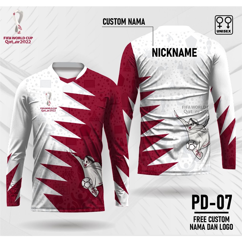 World Cup Jersey 2022 Qatar Long Sleeve Soccer Shirt Shopee Malaysia