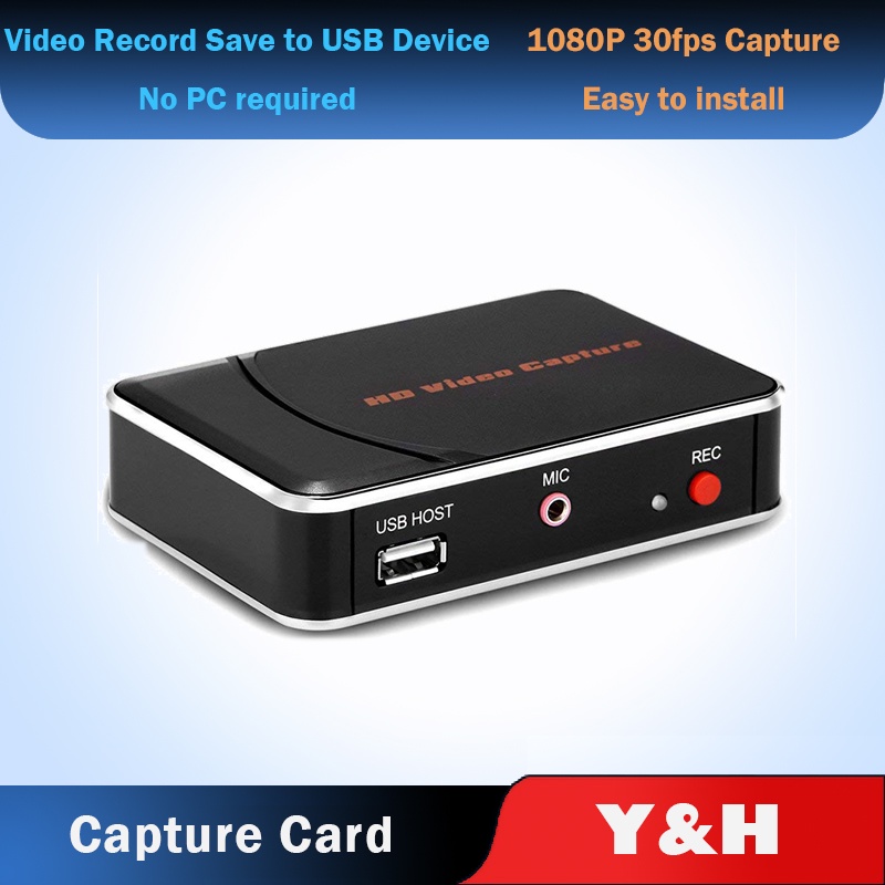 Y H HDMI Game Capture Card HD Video Capture up to 1080P Into USB Disk HDMI Game Recorder Xbox 360 One PS3 PS4 Support Mic in with HDMI Input ezcap280H Shopee Malaysia