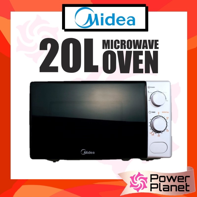 Midea 20L Microwave MM720CXM White ( Defrost function ) | Shopee Malaysia