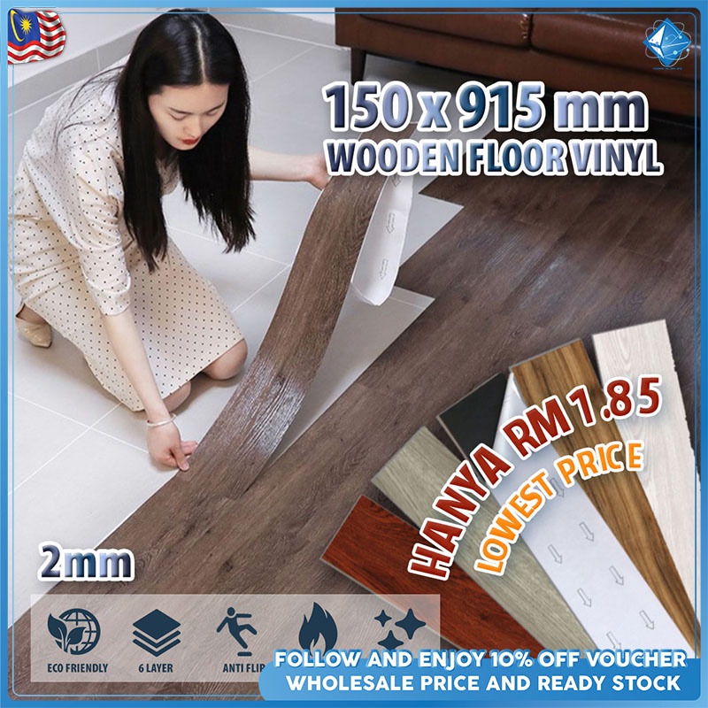 MARKET Lowest Price Vinyl Flooring 2mm Thick Waterproof Self Adhesive