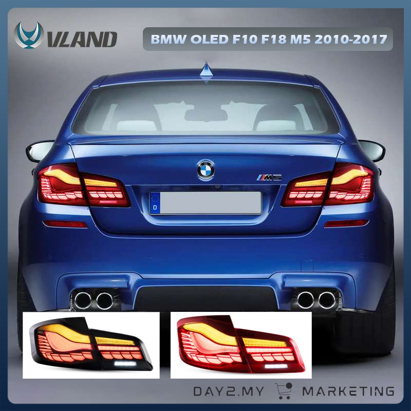 VLAND BMW 5-Series F10 F18 M5 OLED Tail Lamp Rear light 2010-2017 ...
