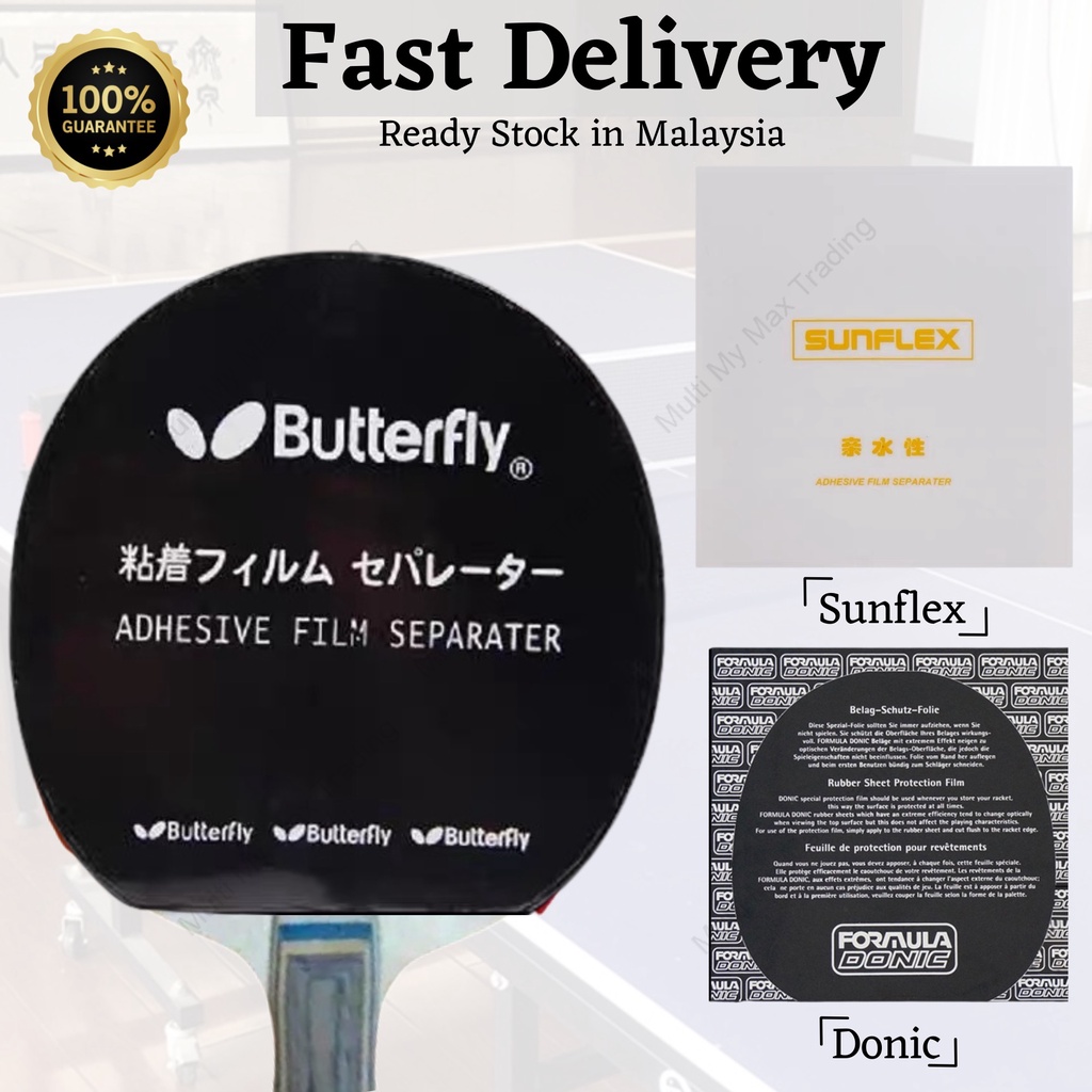 Table Tennis Ping Pong Bat Rubber Protective Film {Ready Stock} Shopee Malaysia