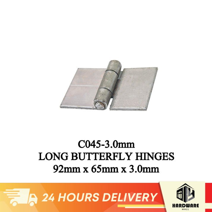 [1Pcs] 3mm Metal Long Hinges Steel Welding Door Gate Hinge Flag Grill