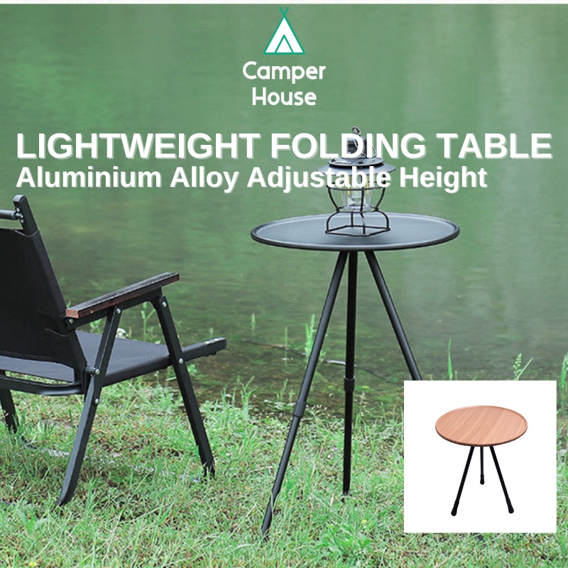 [Ready Stock] Lightweight Camping Portable Folding Round Side Table