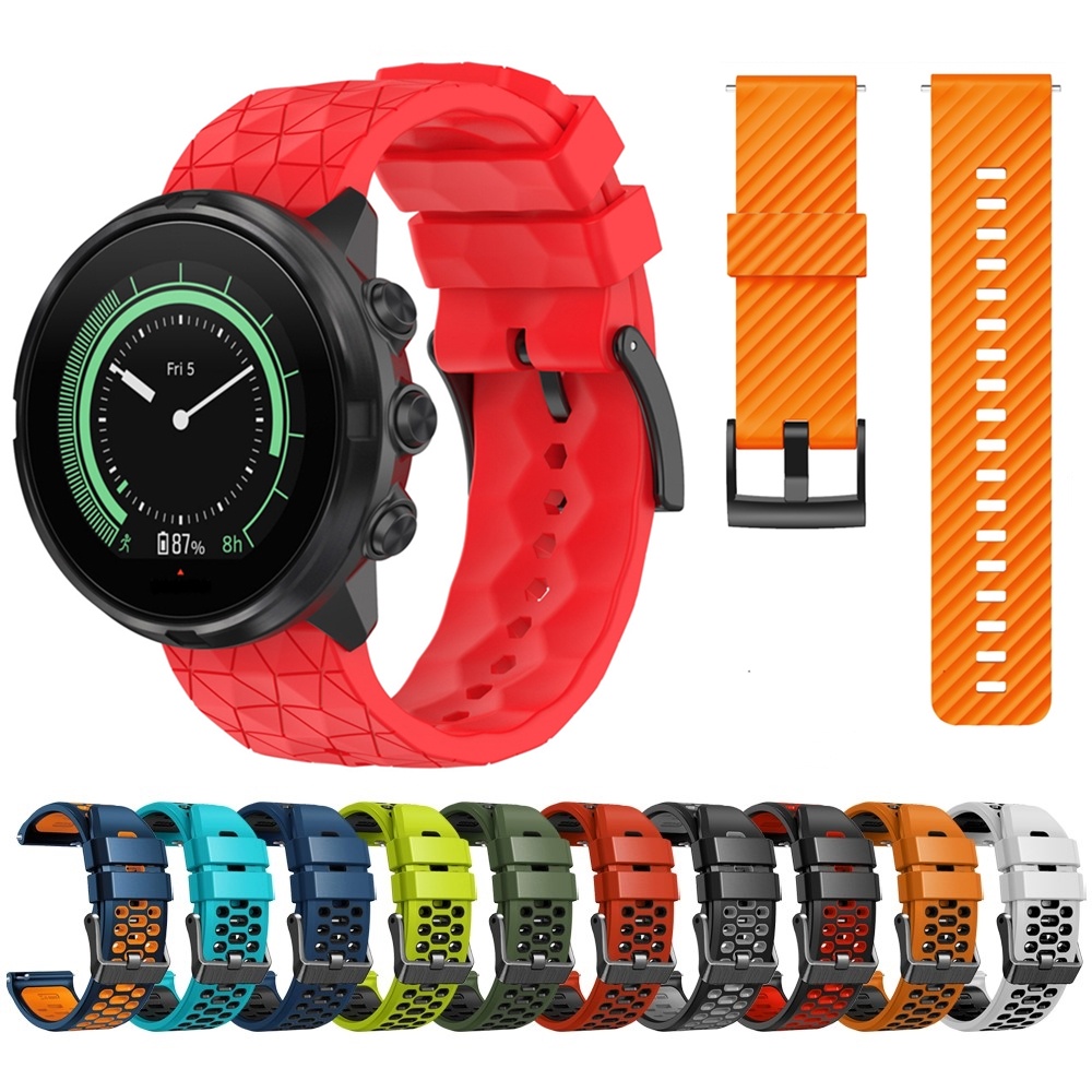 24mm Silicone Strap for Suunto 9 Baro 7 D5 Spartan Sport Wrist HR Baro Replacement Watch Band Bracelet Wristband Shopee Malaysia