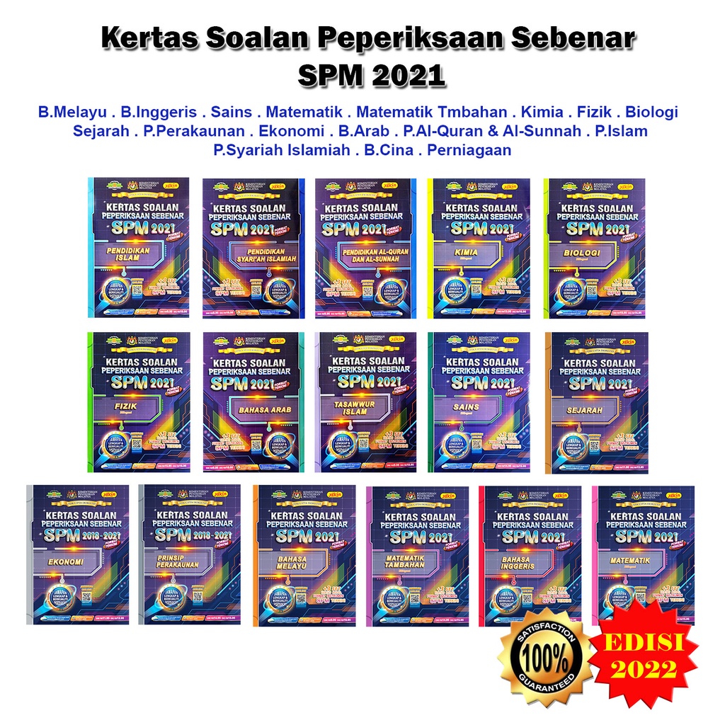 Buku Latihan : Kertas Soalan Peperiksaan Sebenar SPM 2021 - B.Melayu ...