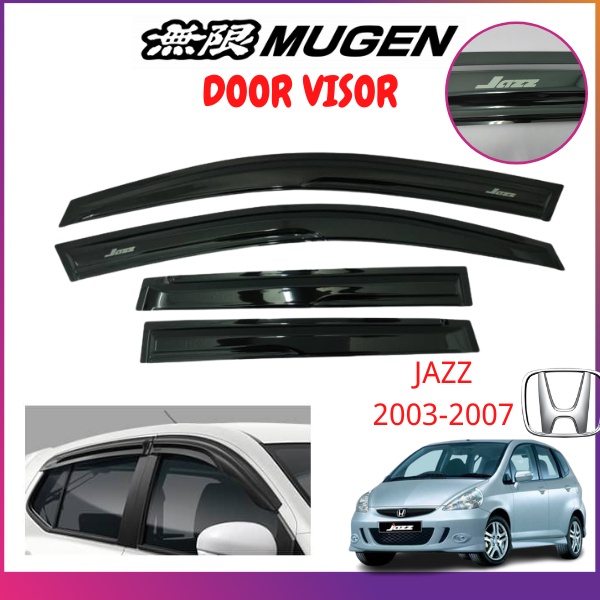 HONDA JAZZ 20032007 High Quality Mugen Door Visor Air Press Window Wind Deflector (4PCS/SET