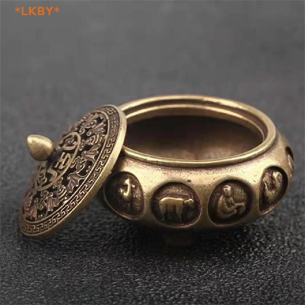 Luckybabys> Retro Incense Burner Twelve Zodiac Signs Burner Brass ...