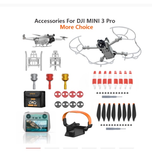 Sunnylife For DJI Mini 3 Pro Propeller Holder Guard Film Glasses ...
