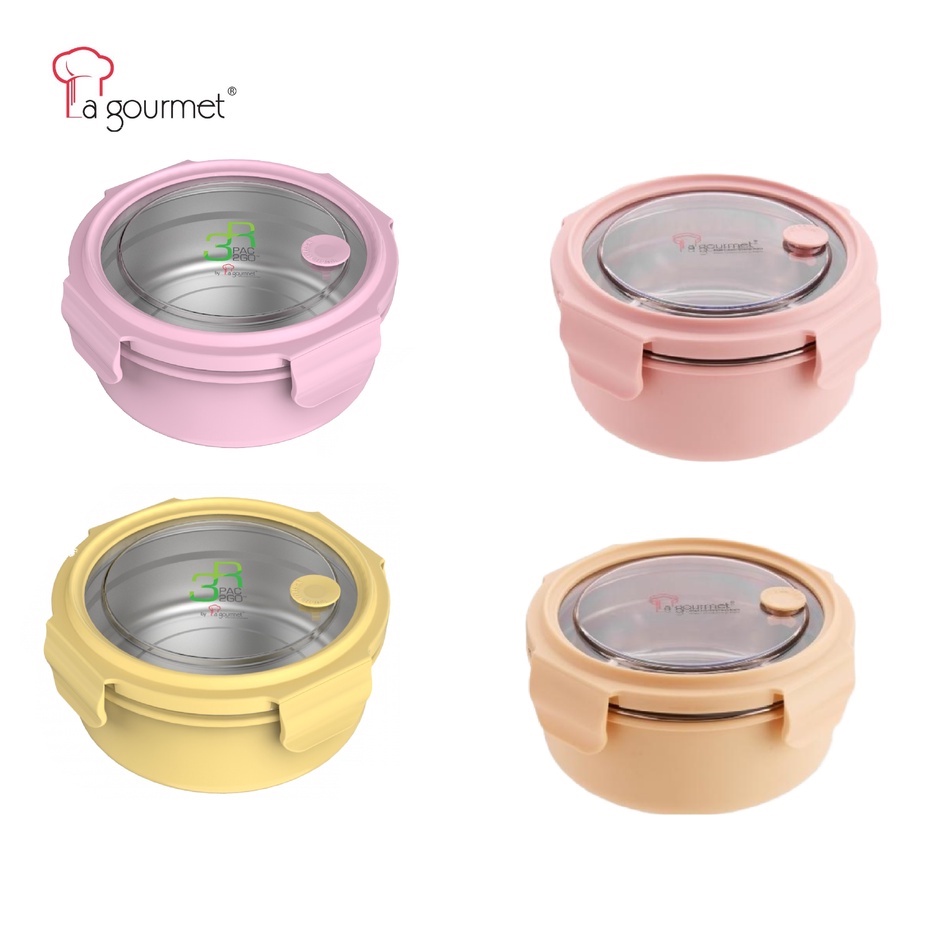 La gourmet Sassy 3R PAC2GO 700ml Round Lunch Box (FREE GIFT 1 BDUCK ...