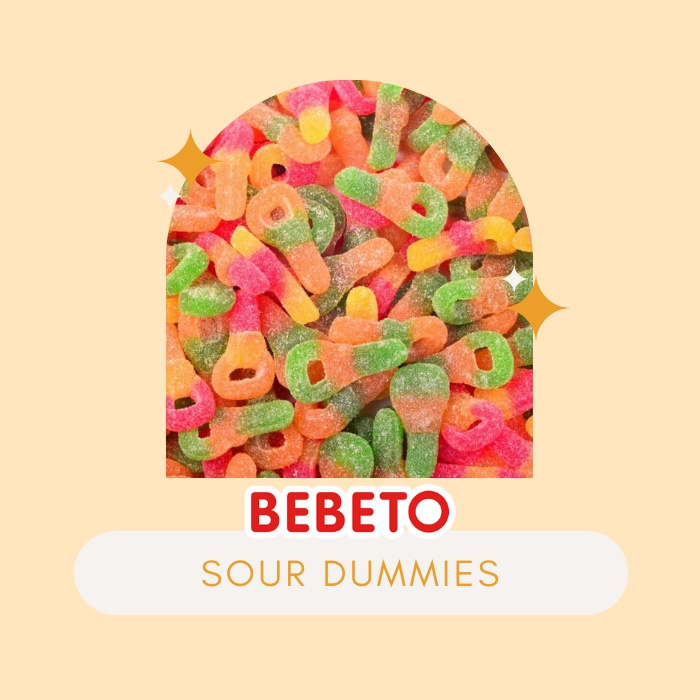 Bebeto Sour Dummies +-100g Repack Gummy Candy (HALAL) | Shopee Malaysia