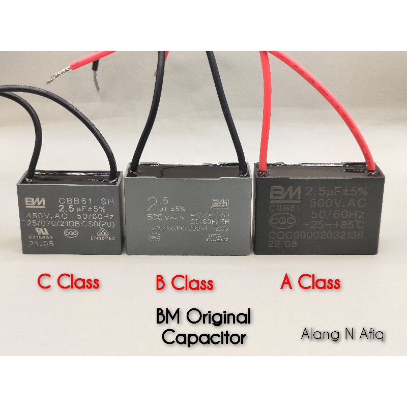 BM 2.5uf High Quality Original Ceiling Fan Capacitor / Kapasitor Kipas