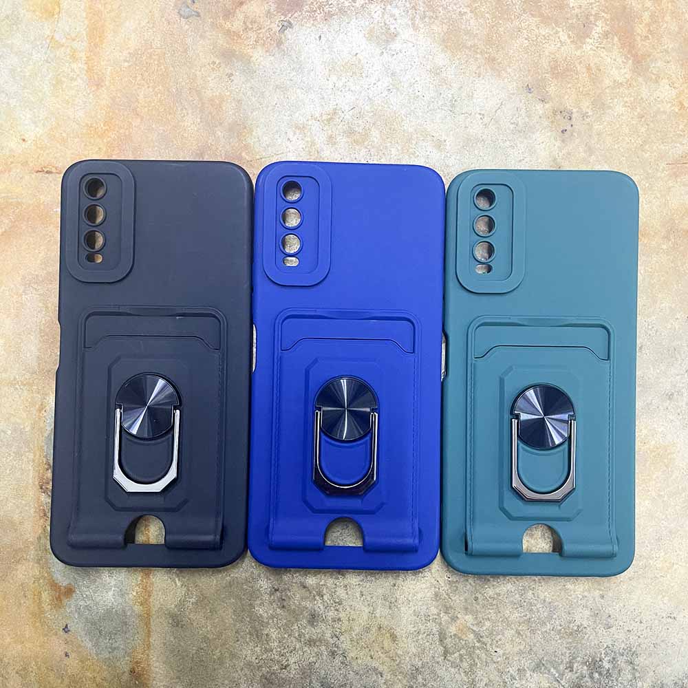 Vivo Y12a Y12d Y12s Y15a Y15s Y20 Y20s Rubber Card Holder Ring Case 