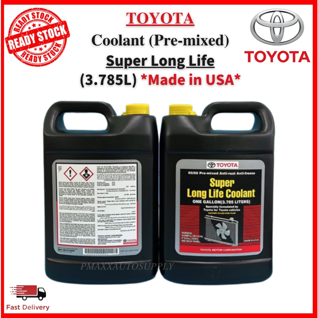 100% ORIGINAL GENUINE TOYOTA COOLANT SUPER LONG LIFE COOLANT MADE IN U ...