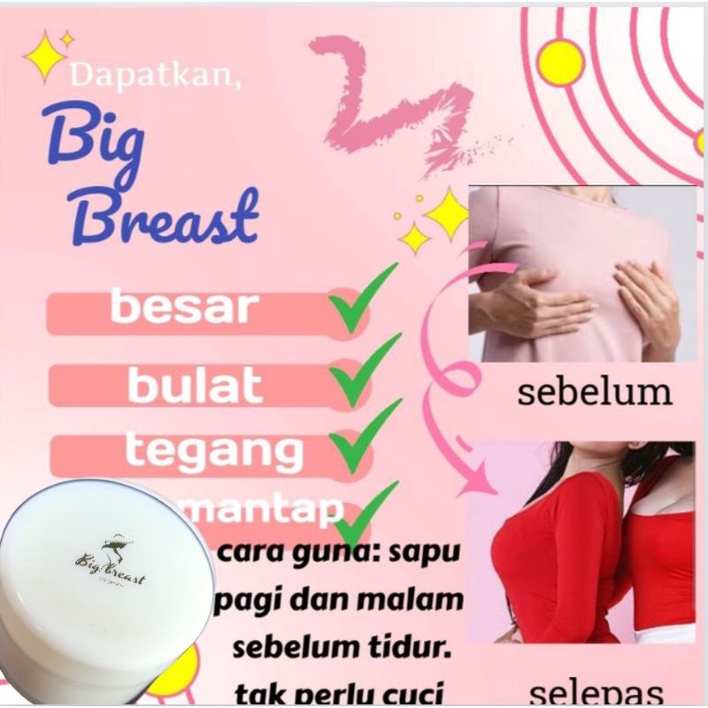 payudara besar payudara bulat payudara anjal big breast cream breast krim payudara berkesan 20gram o