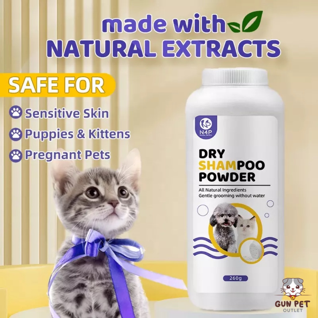 Cat dry bath clearance powder