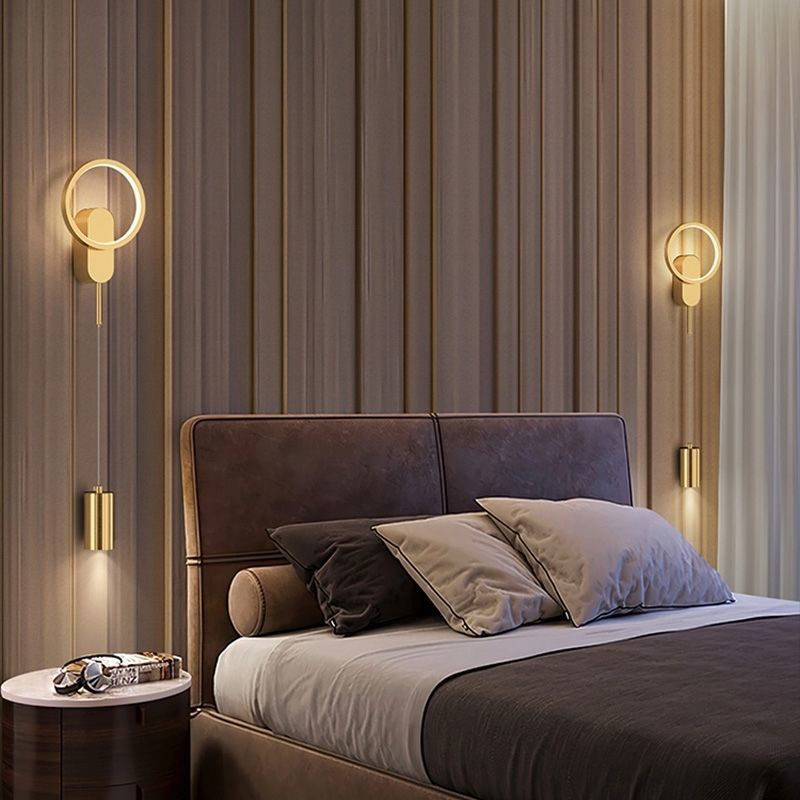Modern Bedroom Bedside Wall Lamp Nordic LED Light Minimalism Living ...