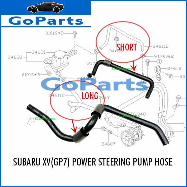 Subaru XV GP power steering pump hose Shopee Malaysia