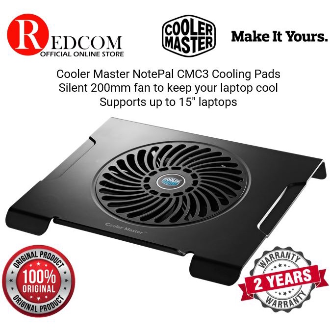 Cooler Master Notepal CMC3 Laptop Cooling Pads Shopee Malaysia