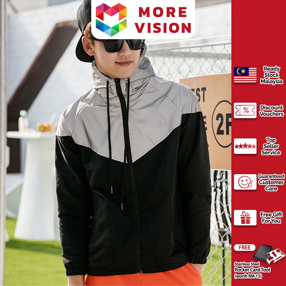 Reflective Windbreaker for Men