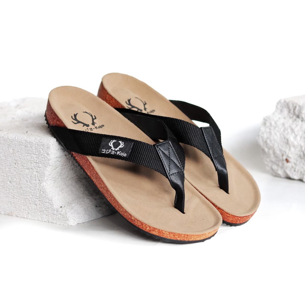 PRIA Kojo Sora Black Sandals For Men | Shopee Malaysia