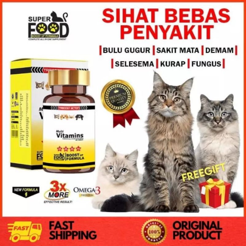 [PAKEJ JIMAT] Superfood Cat Booster Original HQ Harga Murah Harga