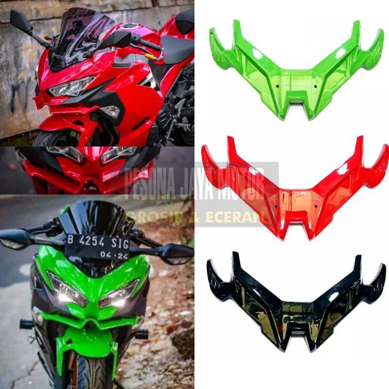 Winglet Ninja 250 Fi New 2018 2019 Ninja Model 300 Premium ABS Material Shopee Malaysia