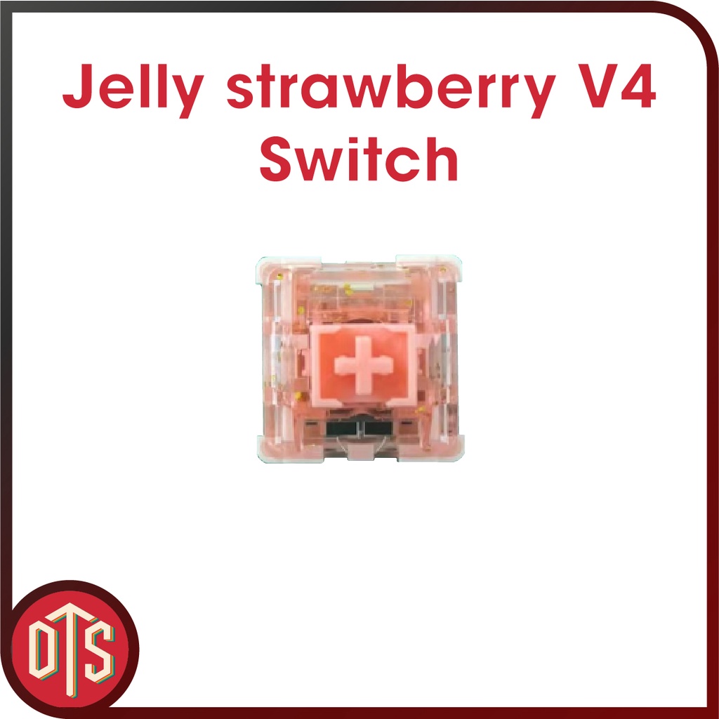 Jelly Strawberry V4 Switch Covers The Cheap Part Mechanical Keyboard Switch Linear Doublet