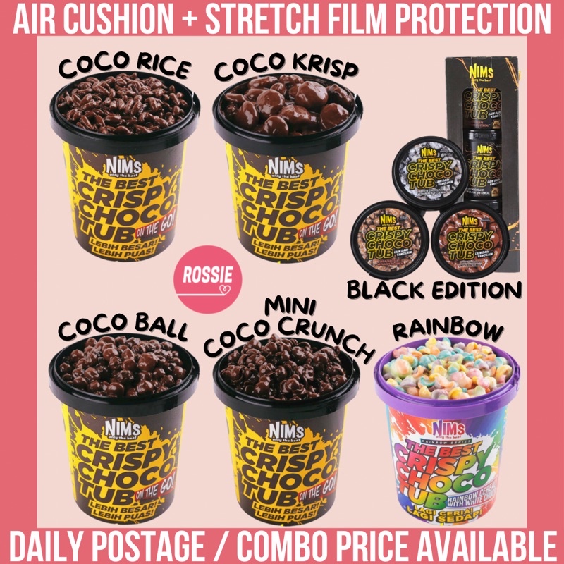 [Clearance Sale] NIMS ChocoTub & Mini Rainbow Crunch with White