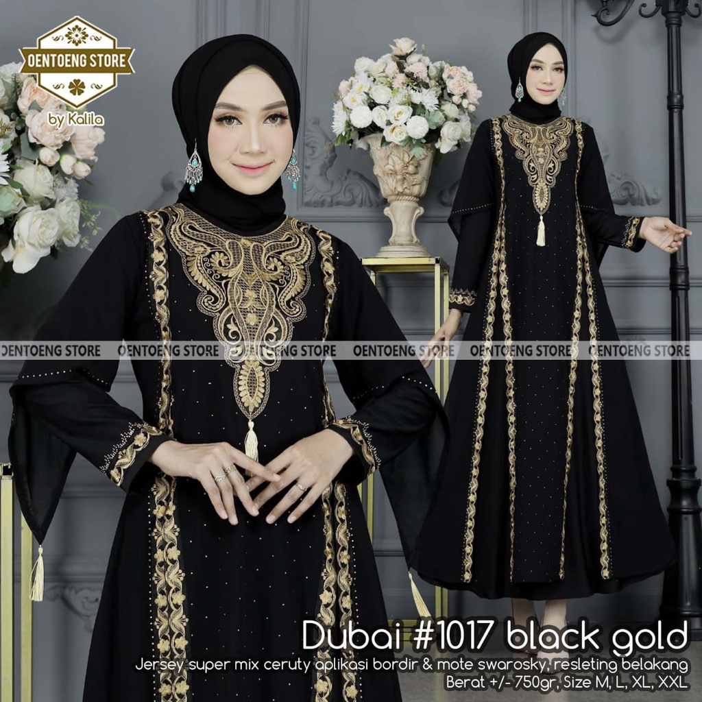 slim fit dress slacks Mahin Black and Gold Embroidered Chiffon Modest Long Maxi Dress | Modest Muslim  Dresses main image 1