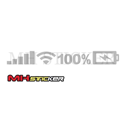 Wifi Battery Level Mark Vinyl Cutting Stickers -Car Wind Screen Sticker ...