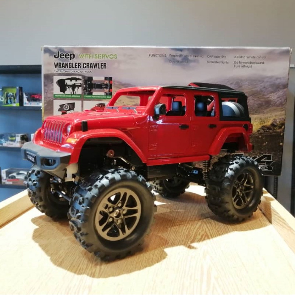 READY STOCK🇲🇾 Double E E333003 RC Jeep Wrangler 4WD Crawler Remote