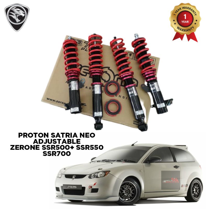 PROTON SATRIA NEO ADJUSTABLE ZERONE SSR500+ SSR550 SSR700 HLBS HLSH ...
