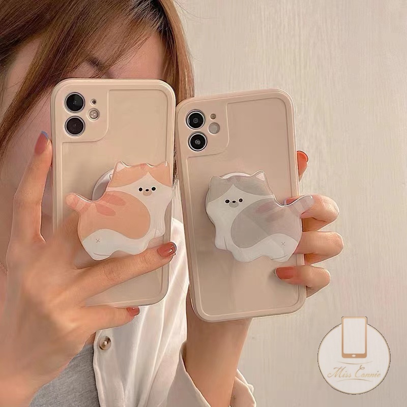 Universal Cartoon Cute Cat Bracket Phone Grip Korea Holder Ring ...