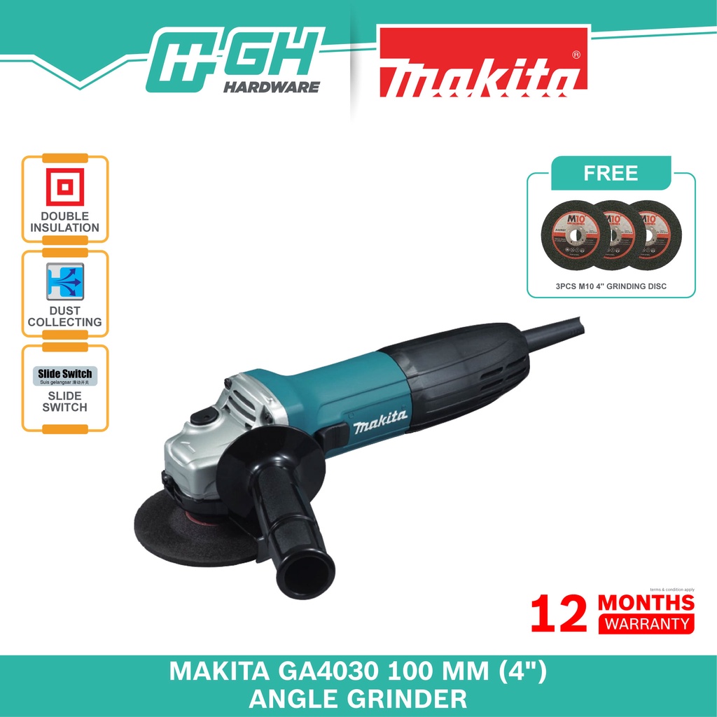 [ GH HARDWARE ] MAKITA GA4030 Angle Grinder 4