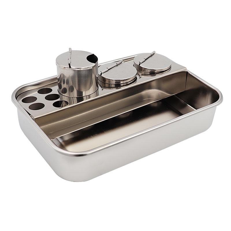Stainless Steel Dental Storage Tray Box Medical Dressing Plate ...