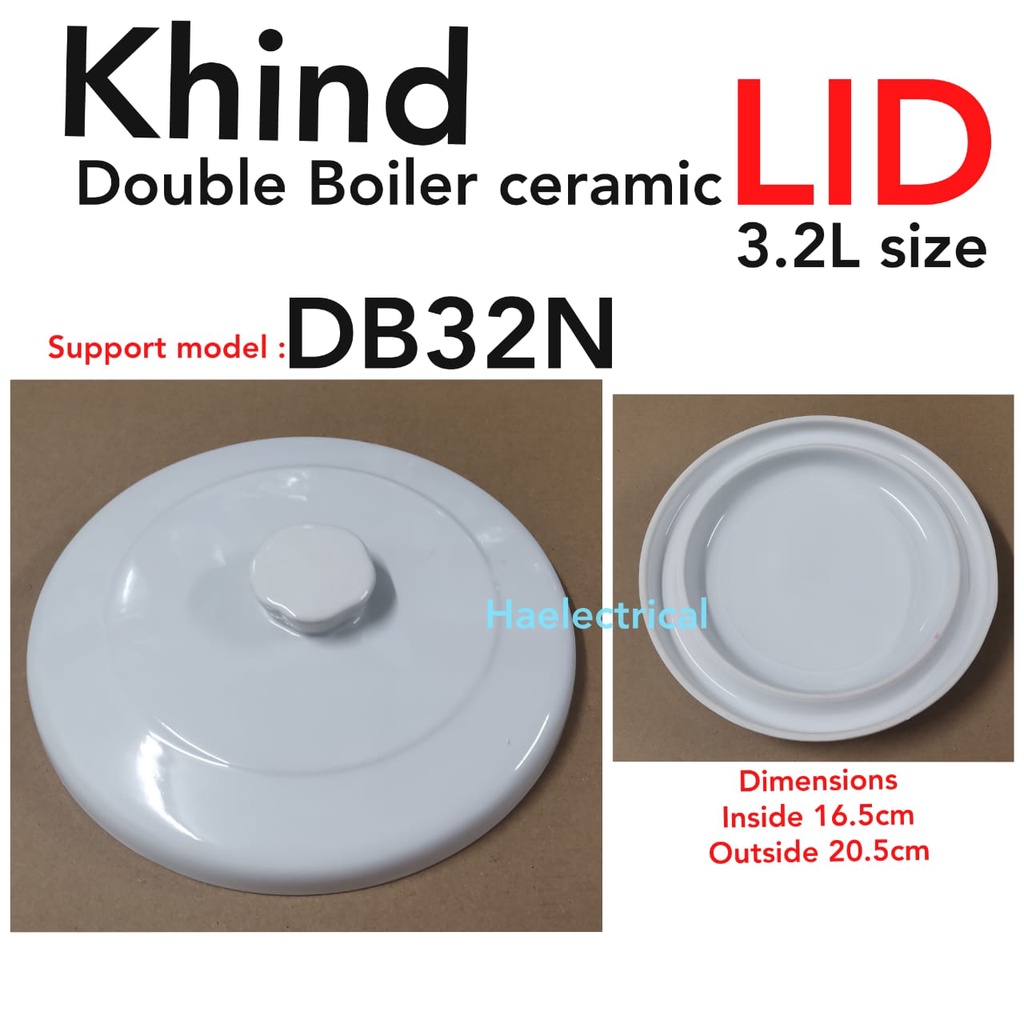 KHIND Double Boiler Ceramic Inner LID DB32N (3.2Liter) | Shopee Malaysia