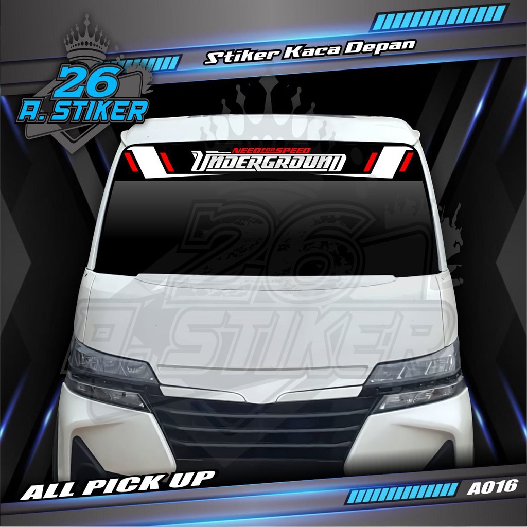 Sticker Decal Windshield NEED FOR SPEED UNDERGROUND All Pick Up L300 ...