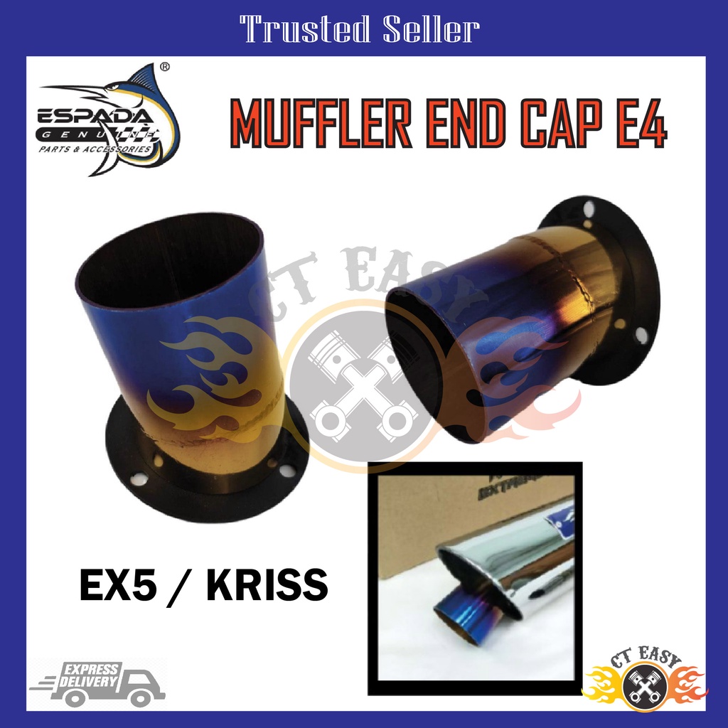 CT EASY ESPADA E4 Muffler End Cap Exhaust E4 Kriss EX5 ESPADAEX5 Dream / Kriss Espada STD E4
