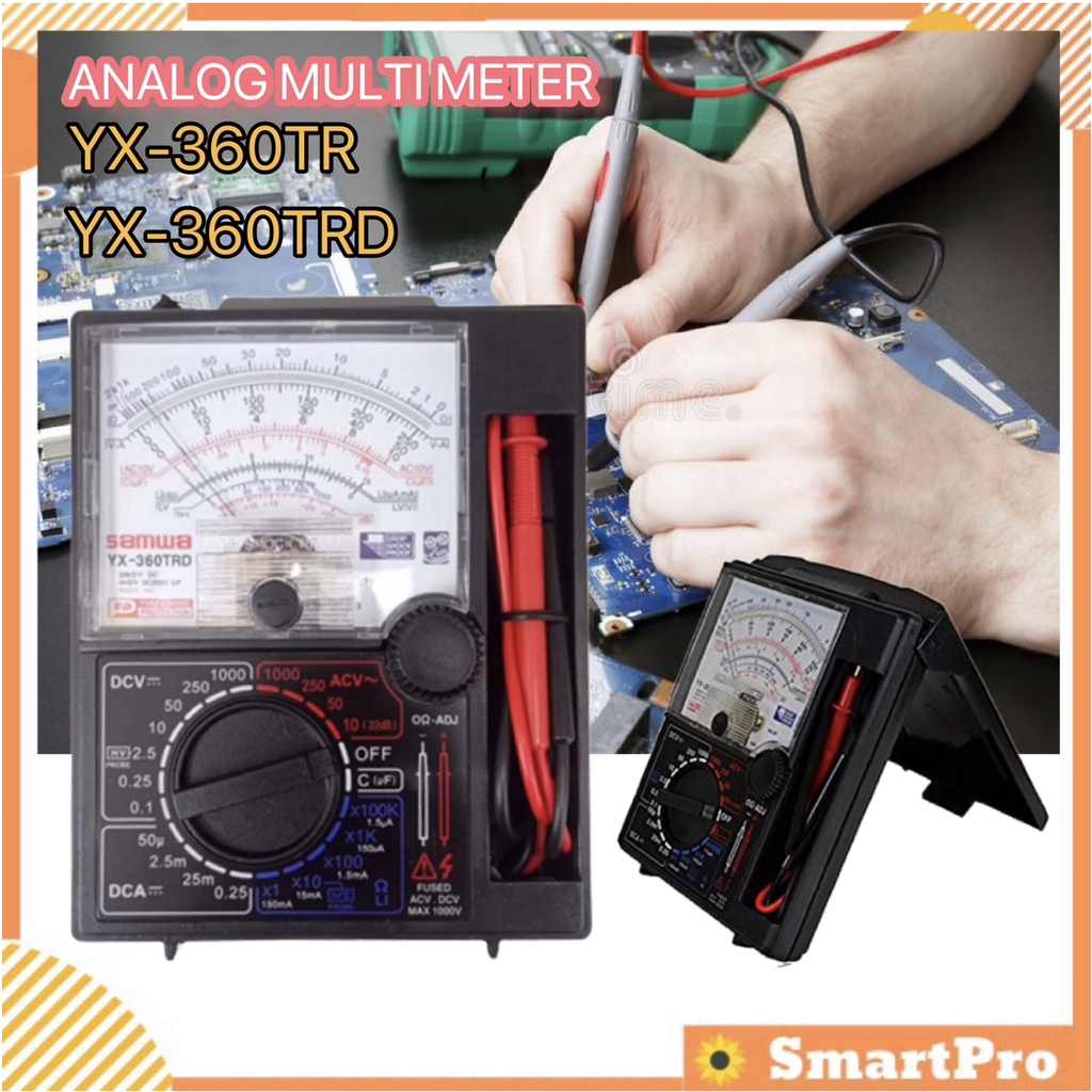 Yx 360tr Yx 360trd Analog Multimeter Multi Meter Multi Tester With Buzzer And Cover Shopee 7575