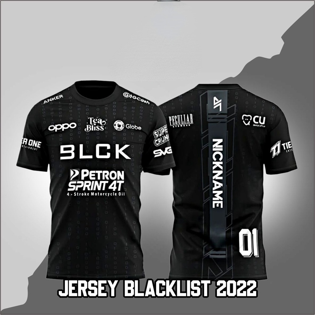 Latest BLACKLIST INTERNATIONAL Jersey 2022 Shopee Malaysia