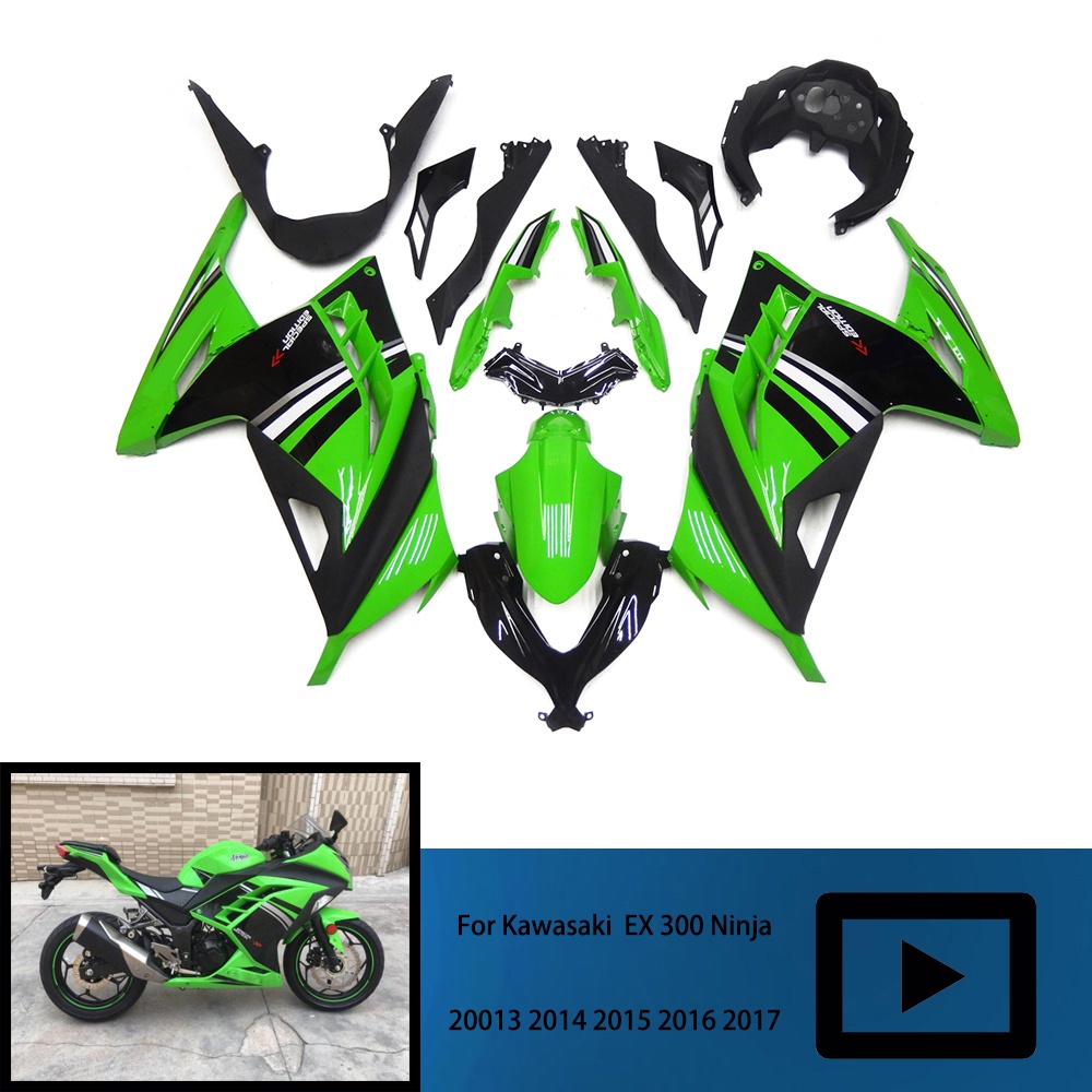 For Kawasaki EX 300 Ninja 13 14 Zx300r Body Kit 2015 EX 300 Ninja Body