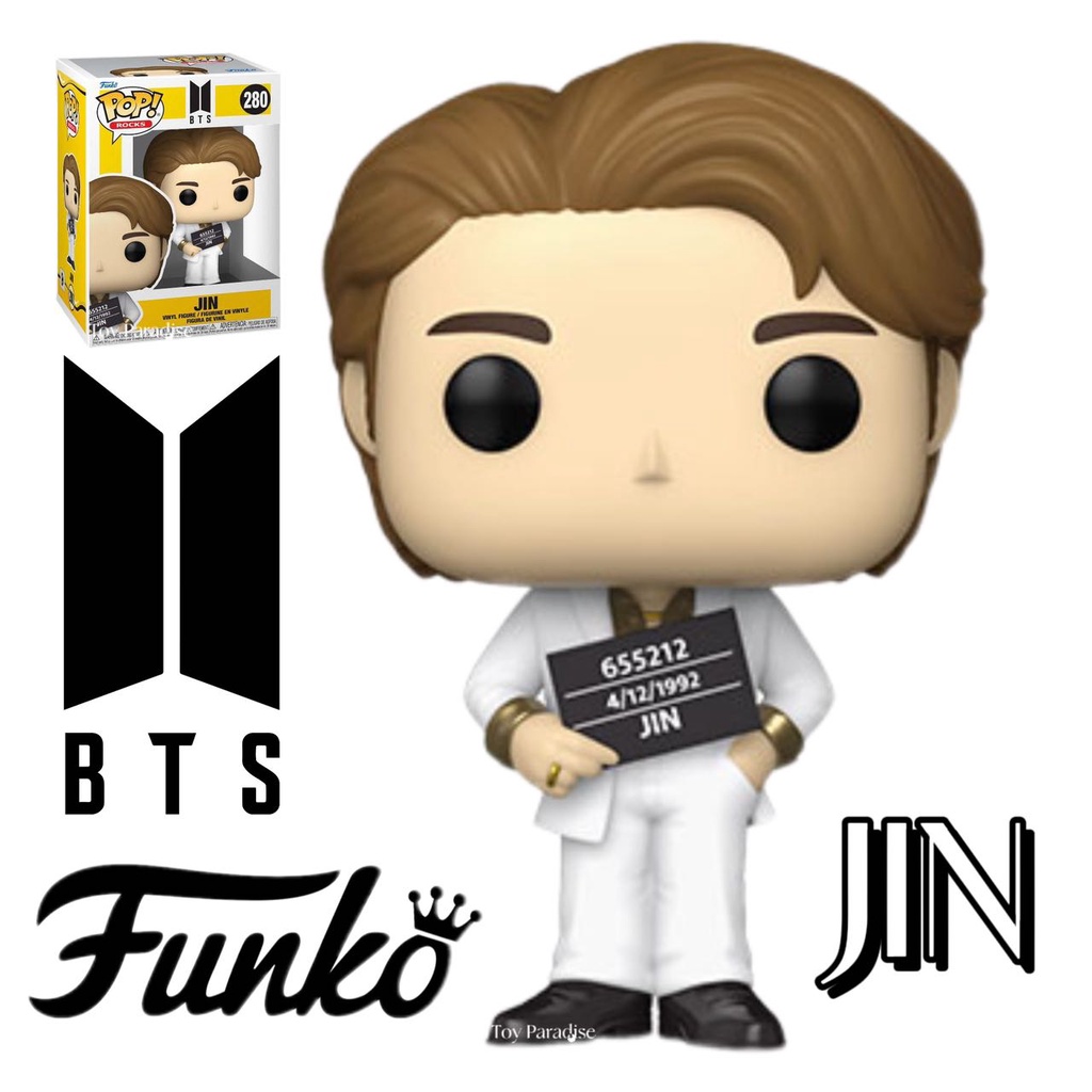 Original Funko Pop Vinyl Figure JIn No.280 Rocks BTS K Pop Korean Ready ...