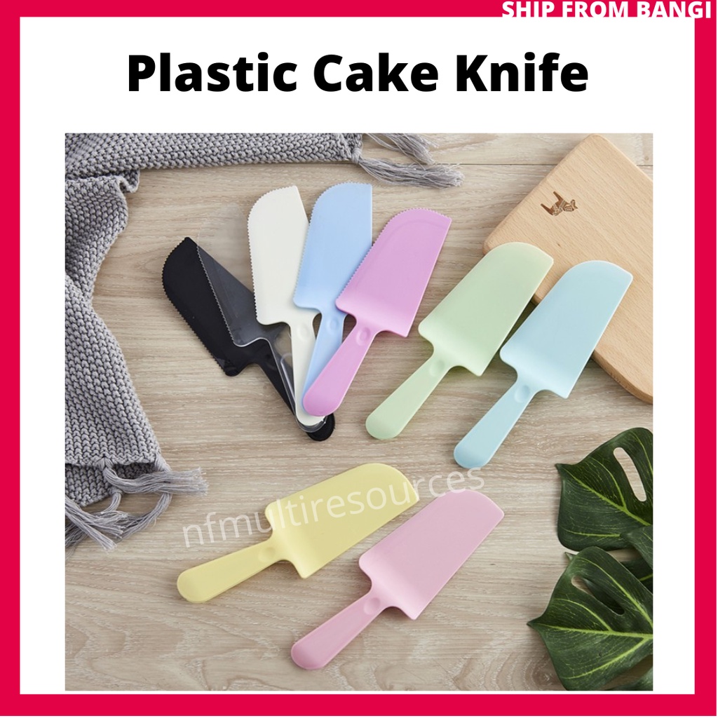 Plastic Cake Knife Individual Packaging Birthday Cake Cutter Dessert