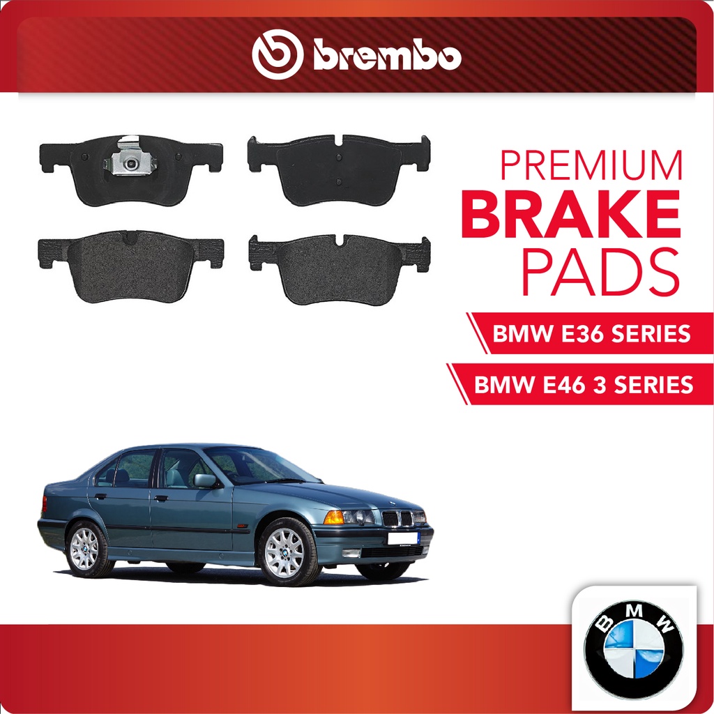 BREMBO Front Pads (1 set) Compatible with BMW E36 3 SERIES, BMW E46 3