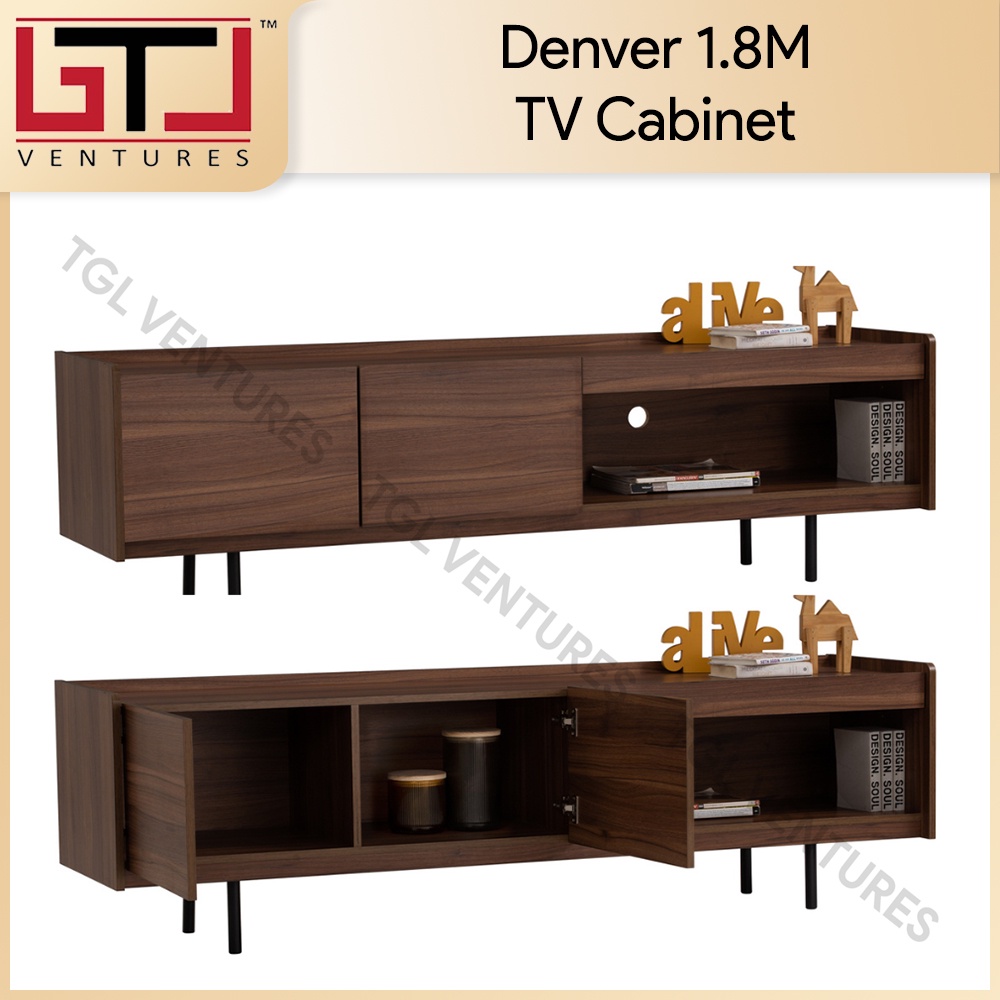 TGL DENVER TV Cabinet 6FT 6 Feet TV Cabinet TV Rack TV Console Table ...