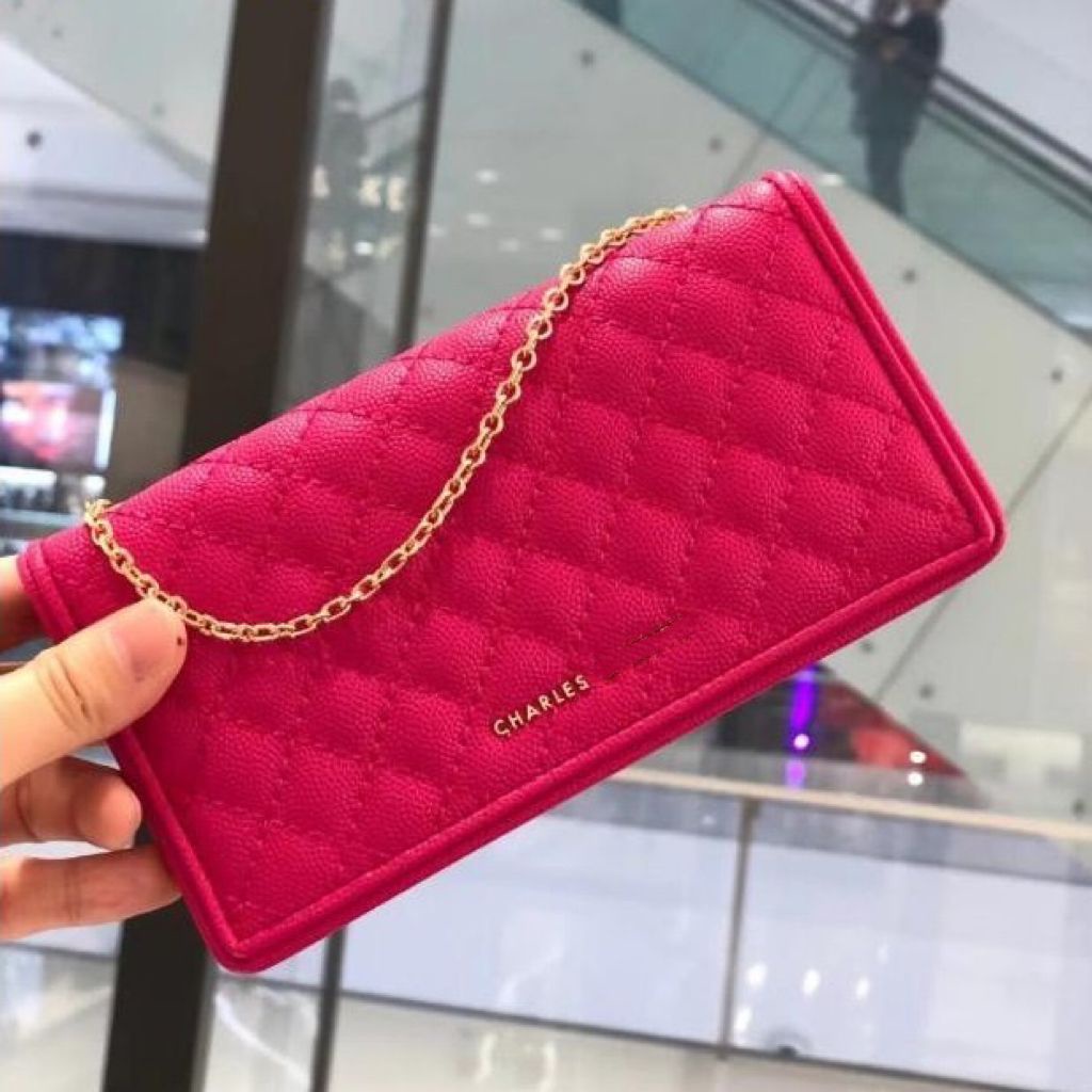 CNK women casual chain sling bag mini crossbody bag Quilted Pouch