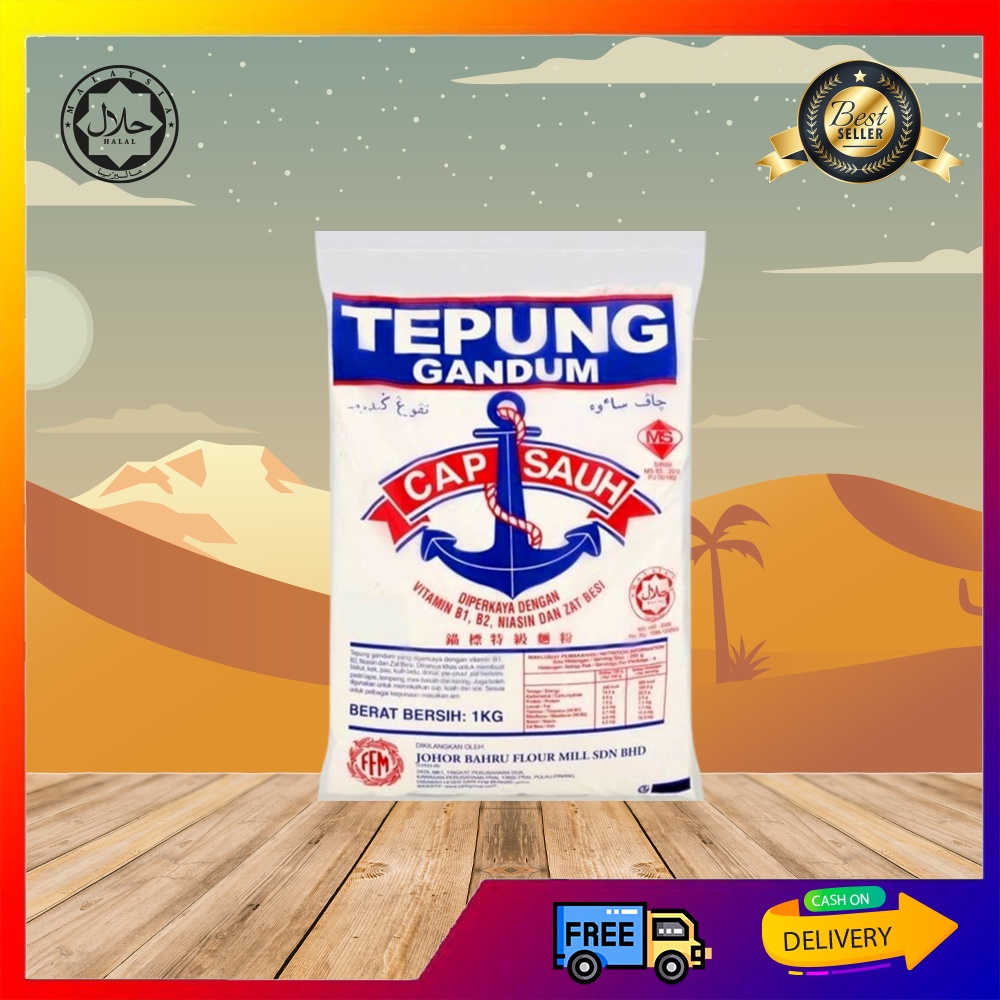 TEPUNG GANDUM CAP SAUH 1KG | Shopee Malaysia